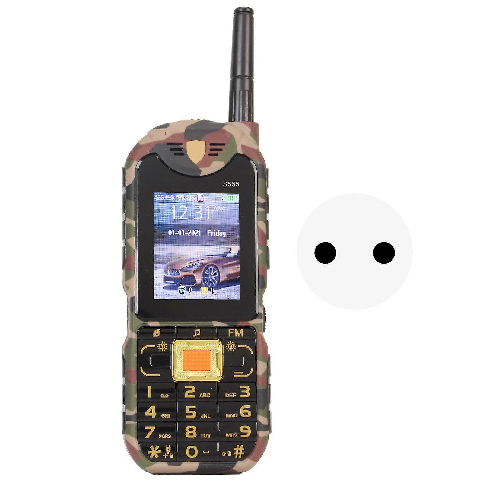 S555 2G Phone Unlocked for Elderly Big Button 2.2 Inch Senior Basic Phone High Volume 4 Card 4 Standby 4800mAh 100?240V