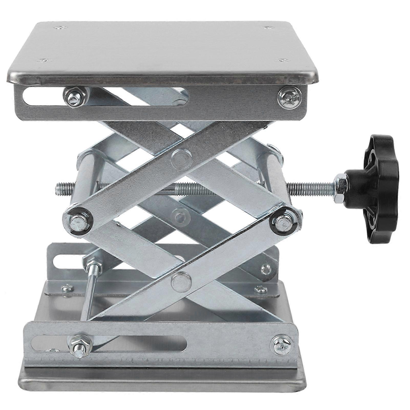 Piattaforma elevatrice in acciaio inossidabile Stand Rack Supporto da tavolo da laboratorio Sollevatore 15 x 19 cm