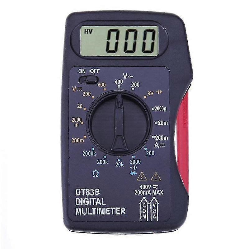 Dt83b Tasche Digital Multimeter Amperemeter Voltmeter DC / AC Widerstand Ohm Spannung Multi Meter Tester Ele