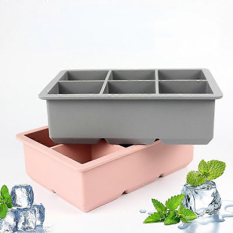 Silicone Mold Edible Silicon 4/6/8 Grids Household Ice Making Mold With Lid