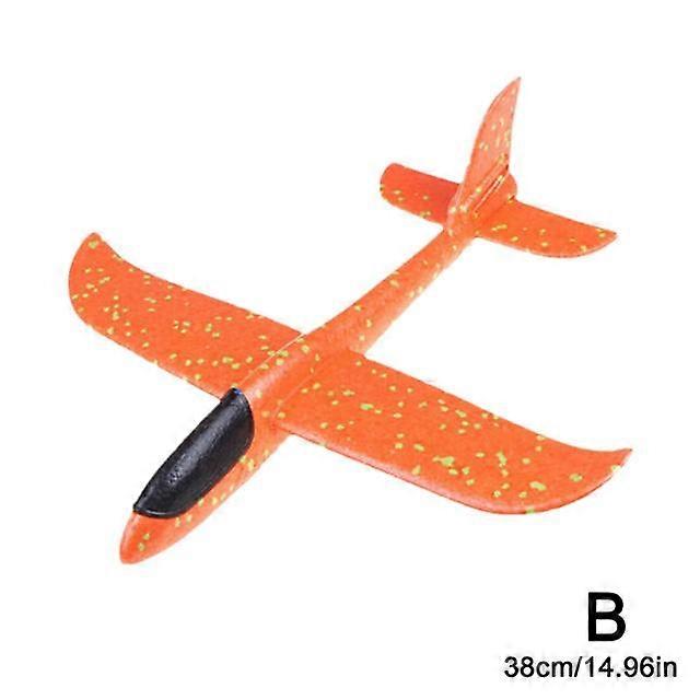 38cm EPP Foam Airplane Launch Fly DIY Aircraft Toys Model Airplane Fun Throwing Outdoor Hand Toys Children's Educati J3Y4