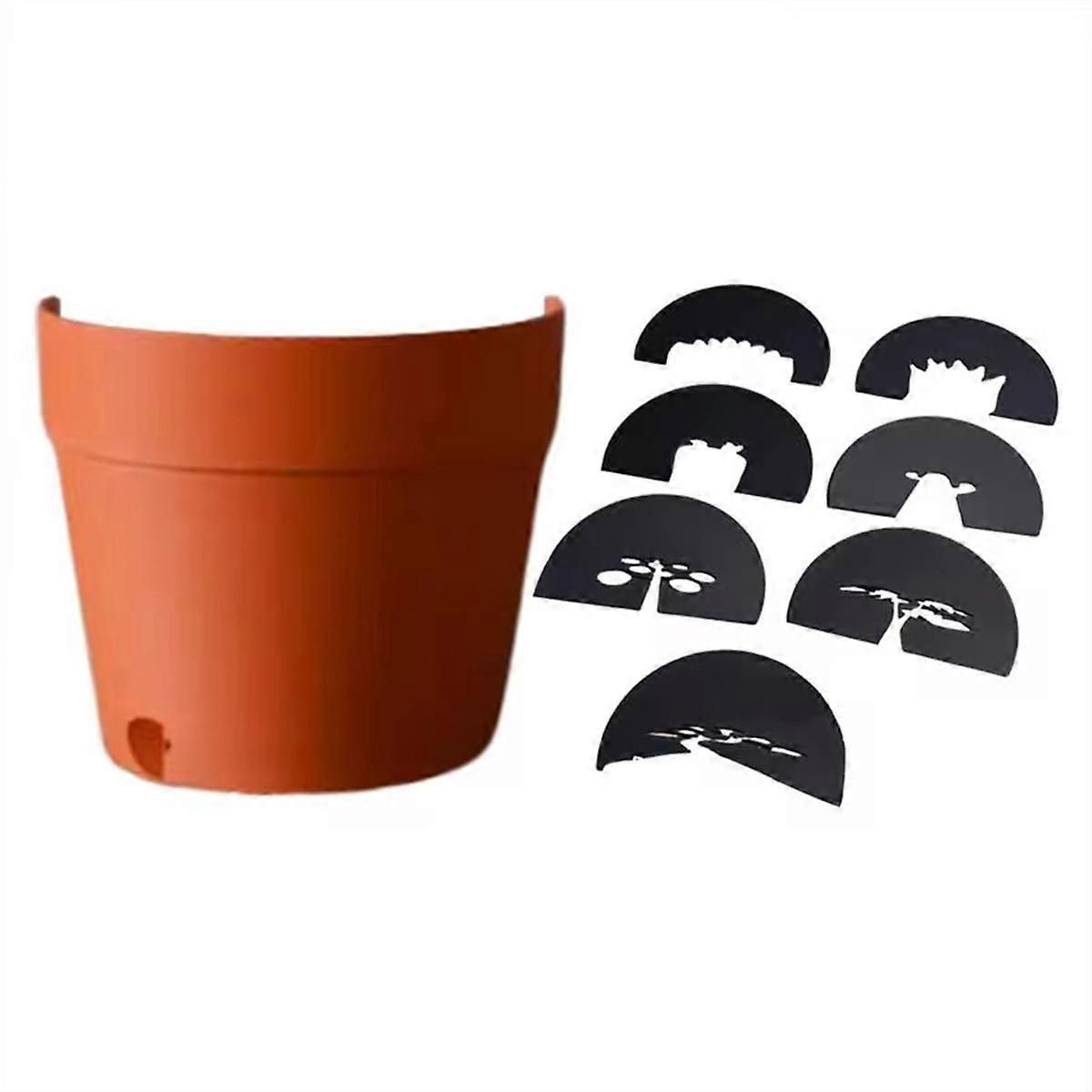-Up Plant Light Bedside Plant Pot Projection Light Lamp Light Projector Nightlights Lamp Projector