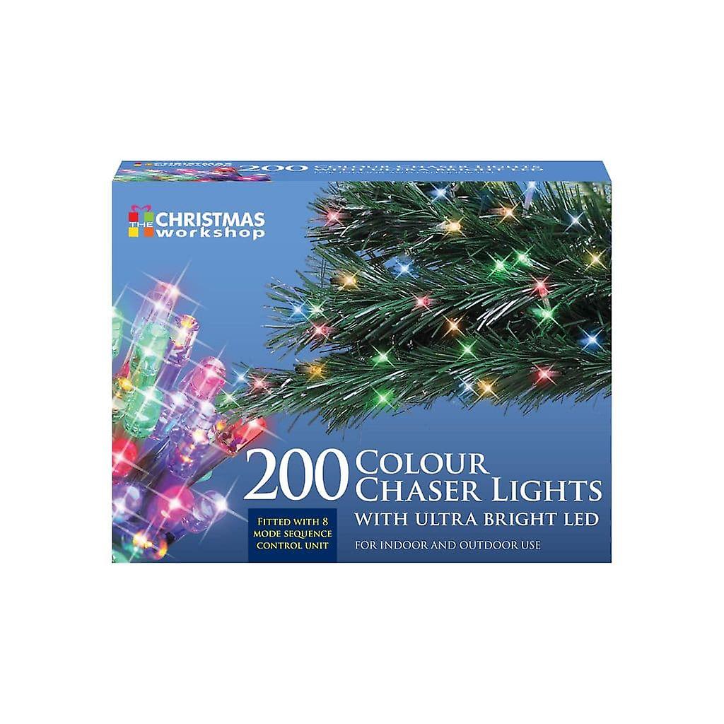 Christmas Lights 200 LED String Chaser Lights Choice of Colours