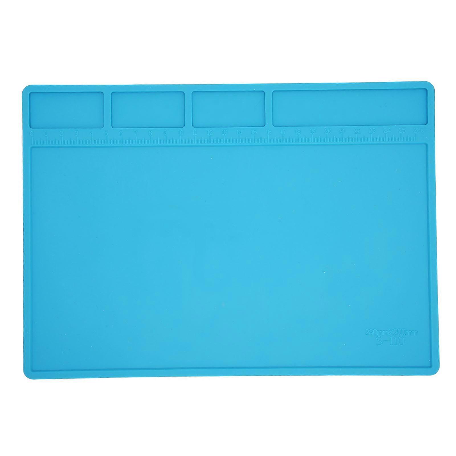 Soldering Mat Silicone Repair Pad Anti Static Heat Resistant with Scale for Electronics YEMAA