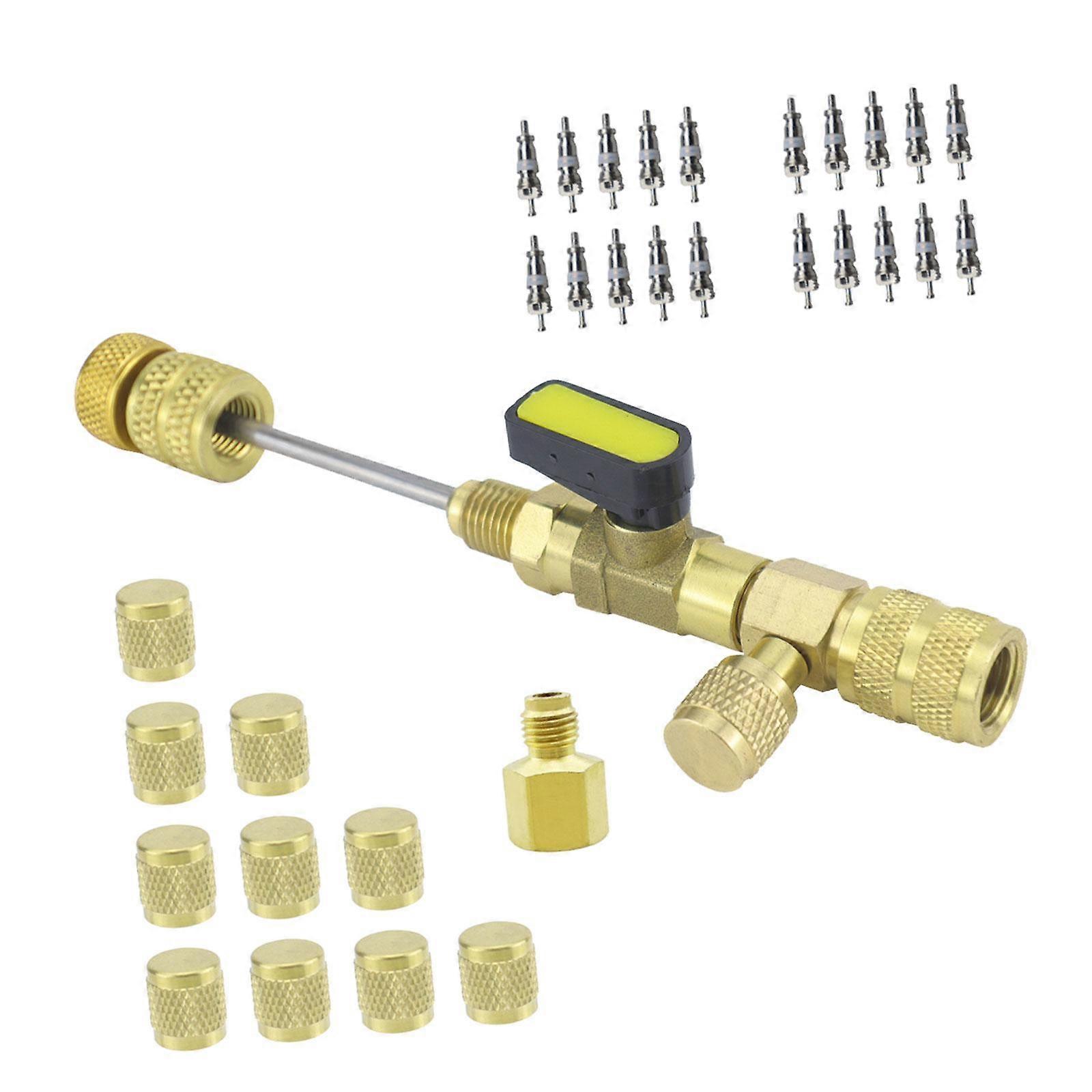 Valve Core Remover Installer Tool Set Air Conditioning Line Repair Tools