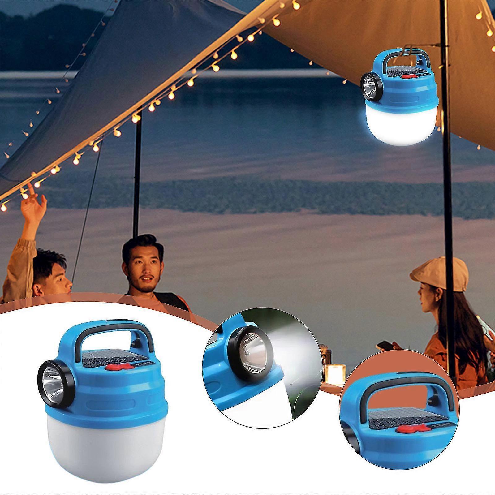 Portable Outdoor Camping Light Solar Powered Usb Charging Camping Tent Lantern