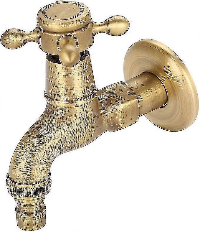 Wall Mount Faucet G1/2 Thread Solid Brass Vintage Style Kitchen