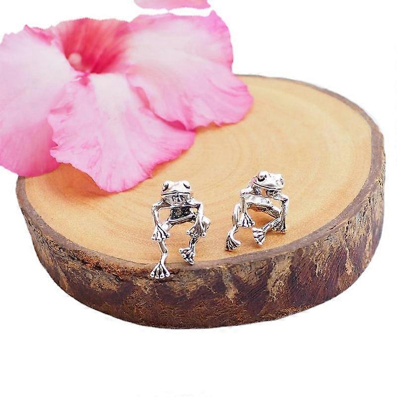 Funny cute frog earrings