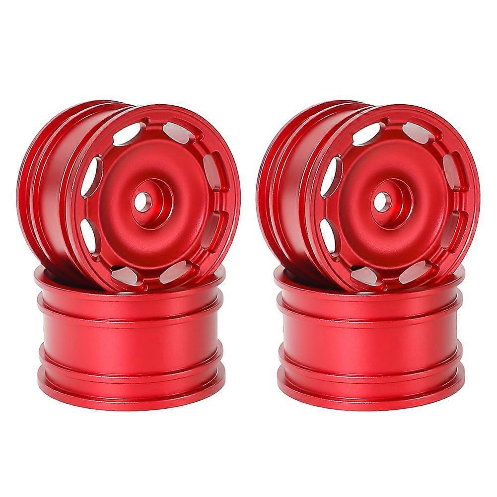 4Pcs Aluminum Alloy Wheel Rim for M03 M04 M05 M06 M07M08 MB-01 XM-01 MF01-XM Chassis Upgrades Red