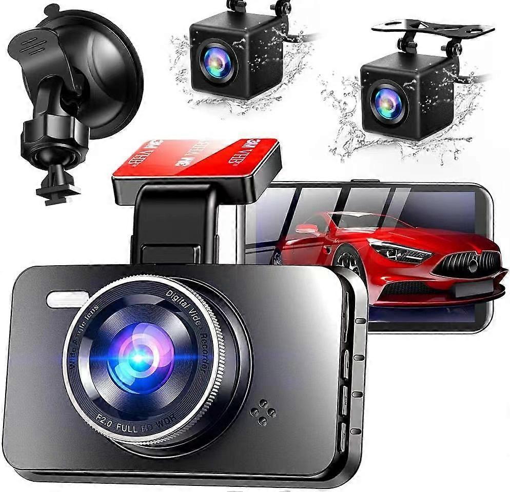Motor Vehicle Parking CamerasDriving Recorder Hd Night Vision Front And Rear Dual Lens E-Dog Wifi Mobile Phone Interconnection Free Routing Recorder