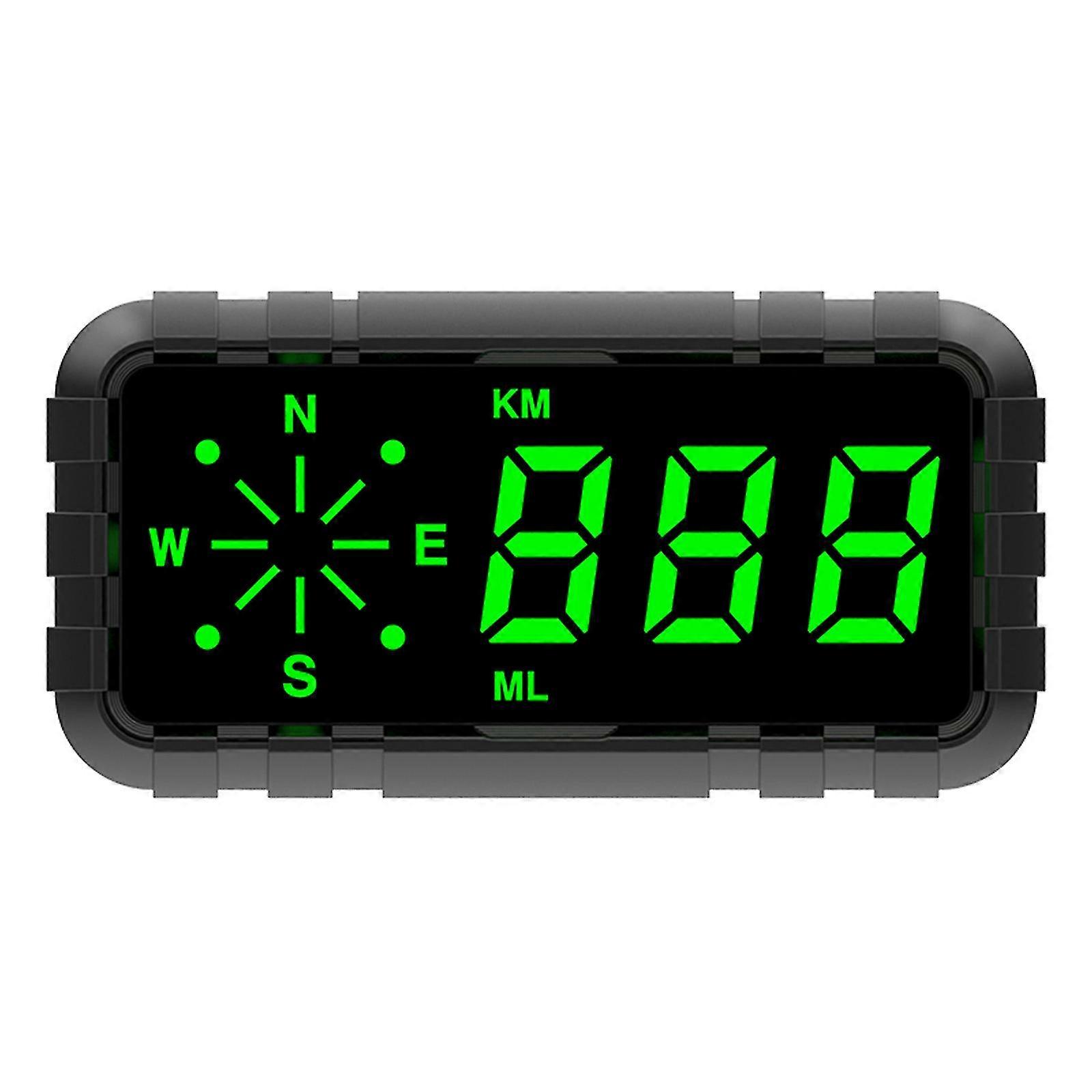 Auto Speed Limit Warning Projector Hud Gps Speedometer Compass Overspeed Alarm