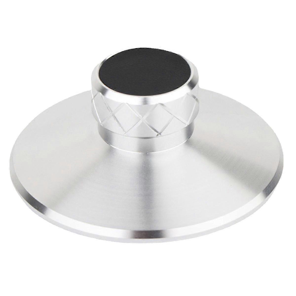 Vinyl Turntable Weight Metal Disc Stabilizer Vibration Reducer Record Clamp Turntables Silver