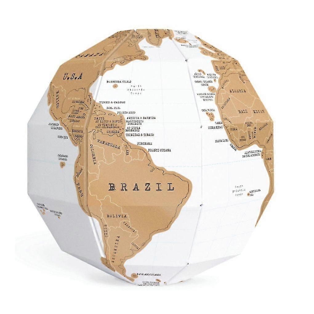 Scratch Globe Diy Outdoor World Map Children Paper  For Puzzle Child Toy