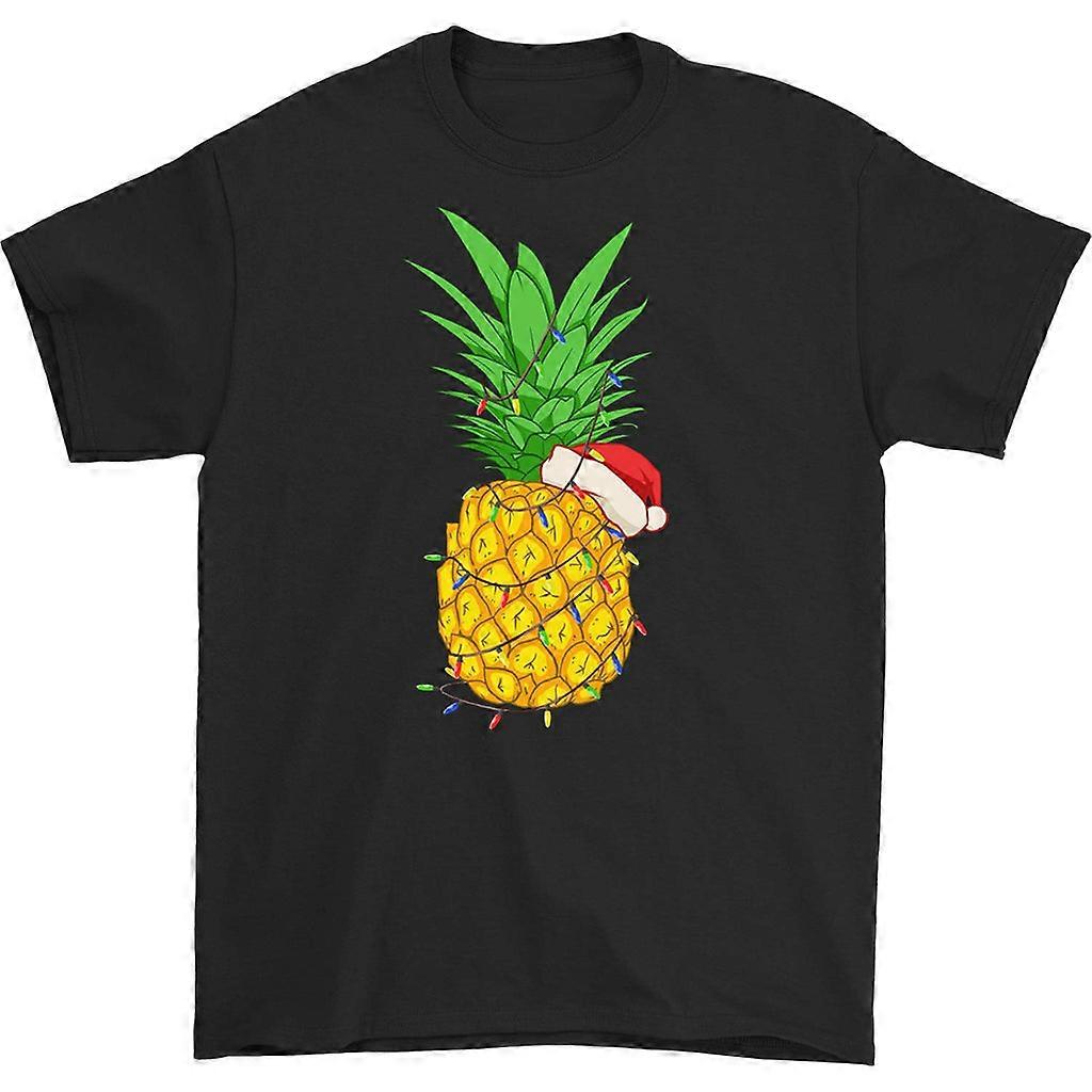 Pineapple With Christmas Hat T-shirt