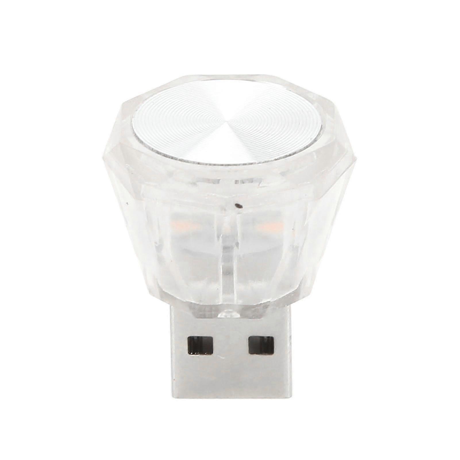 10Pcs Mini USB LED Light Kit - Ice Blue Light for Car Home Office