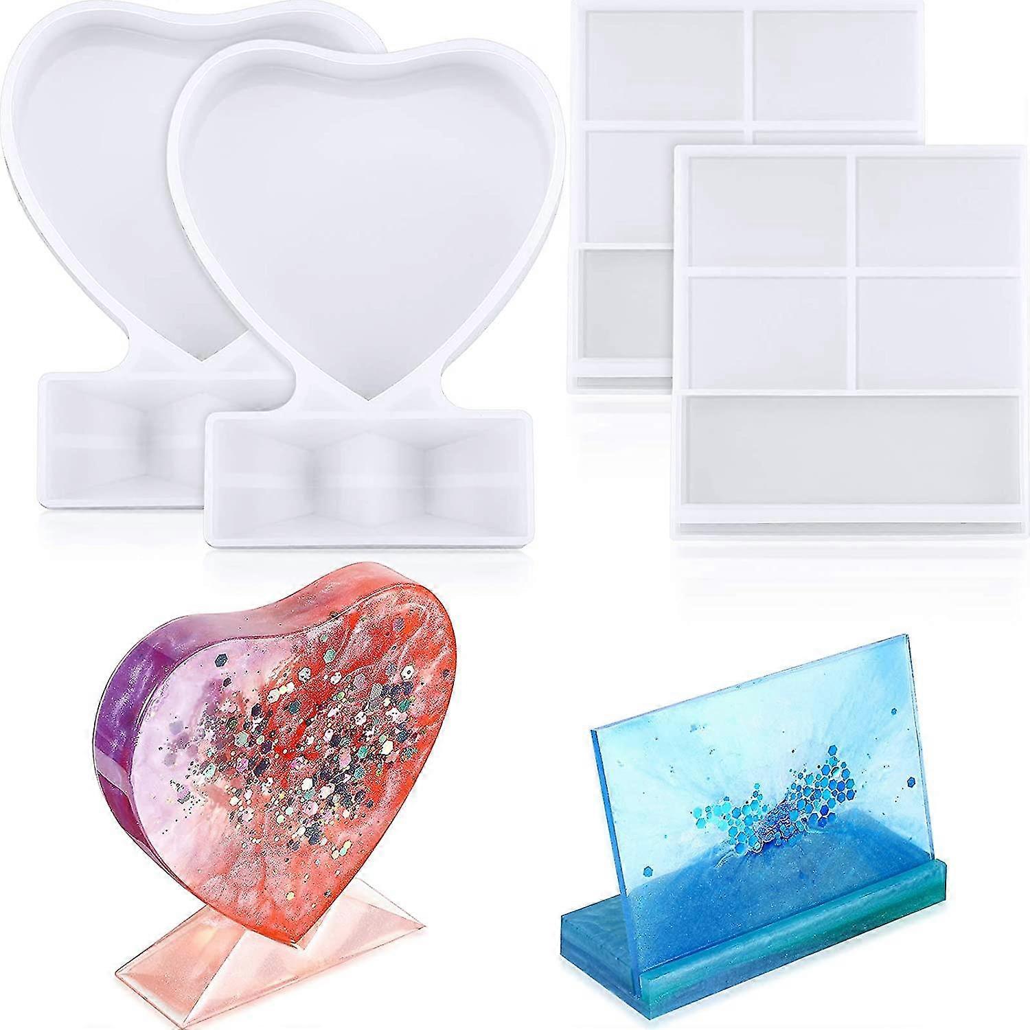 Resin Photo Frame Molds,rectangle Frame Mold Heart Photo Frame Mold For Casting Frame Mold Home Dec