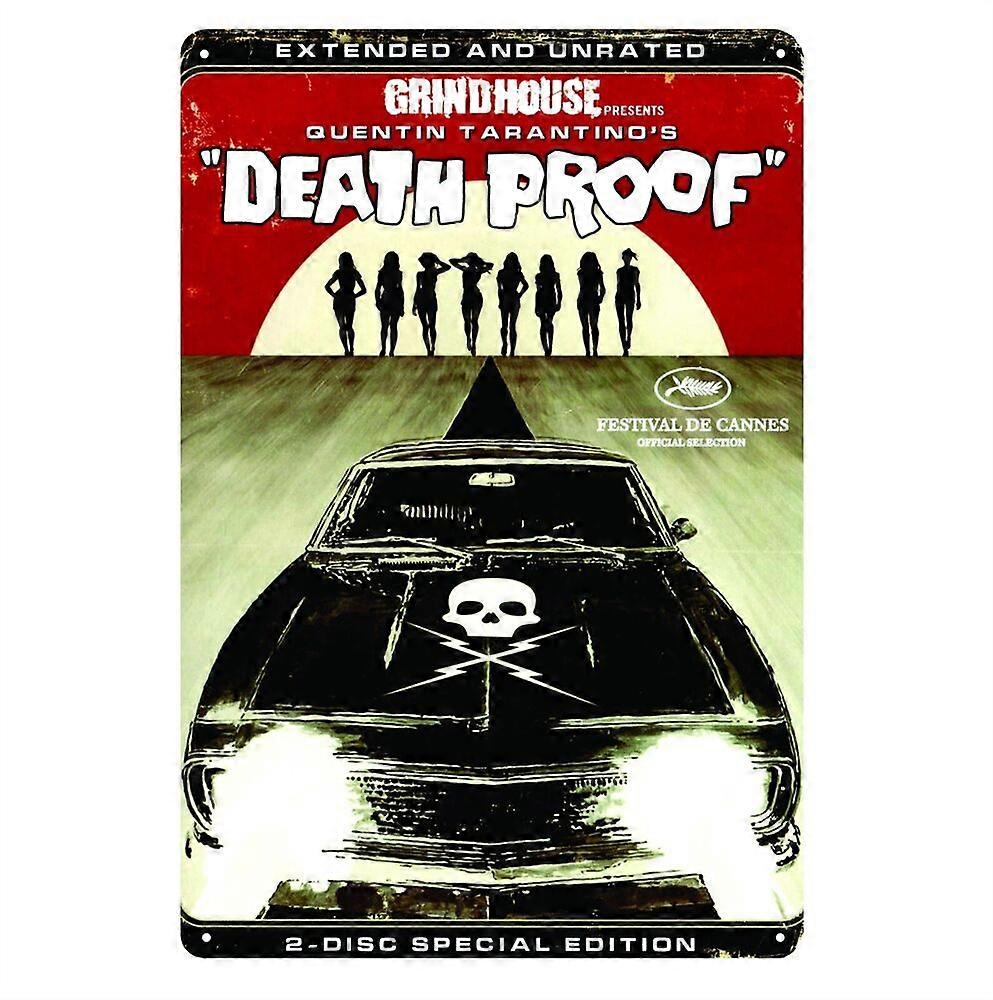 Grindhouse Death Proof Tarantino Filme Metal Poster Sinal de Estanho (8x12 polegadas) BPA37