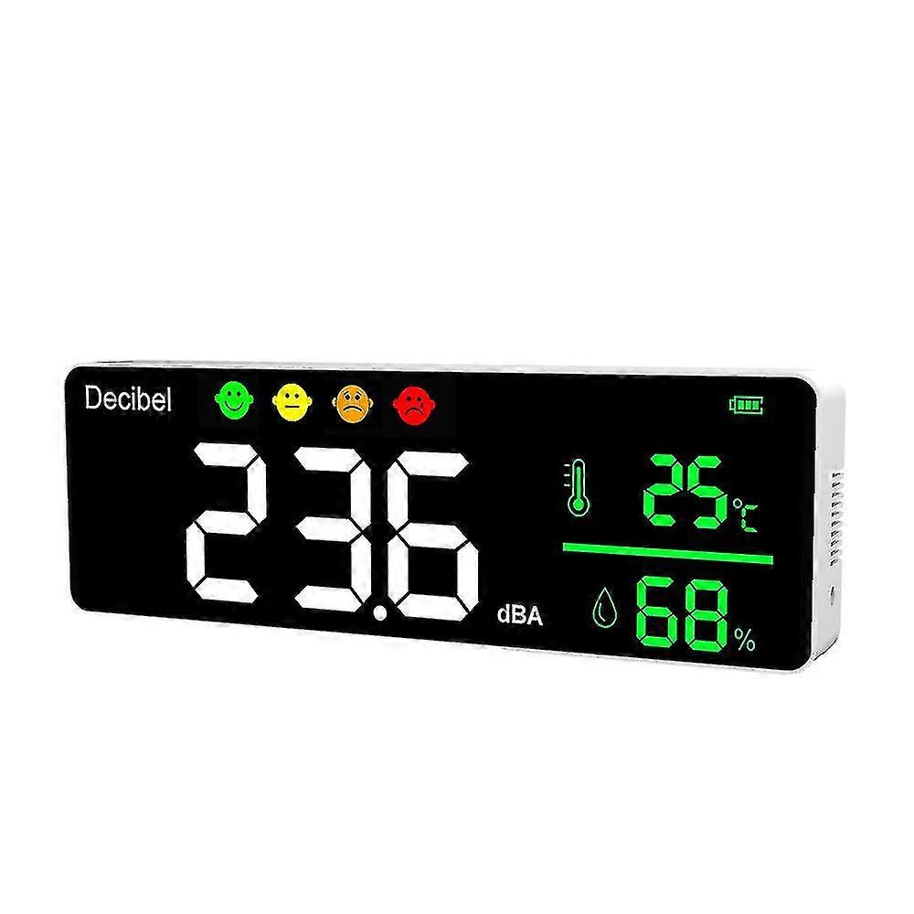 Dm1306d Digital Decibel Sound Meter Smart Wall Mounted Neighbors Noise Detector 30-130db Temperature And Humidity Monitor Tangrui