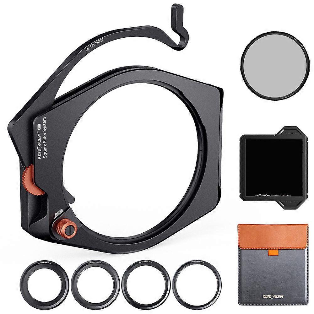 Kit Adaptor Cincin Filter Kepadatan Netral Multi Lapis Sistem Filter Persegi K -amp; F Konsep ND1000 dengan CPL untuk Lensa Kamera