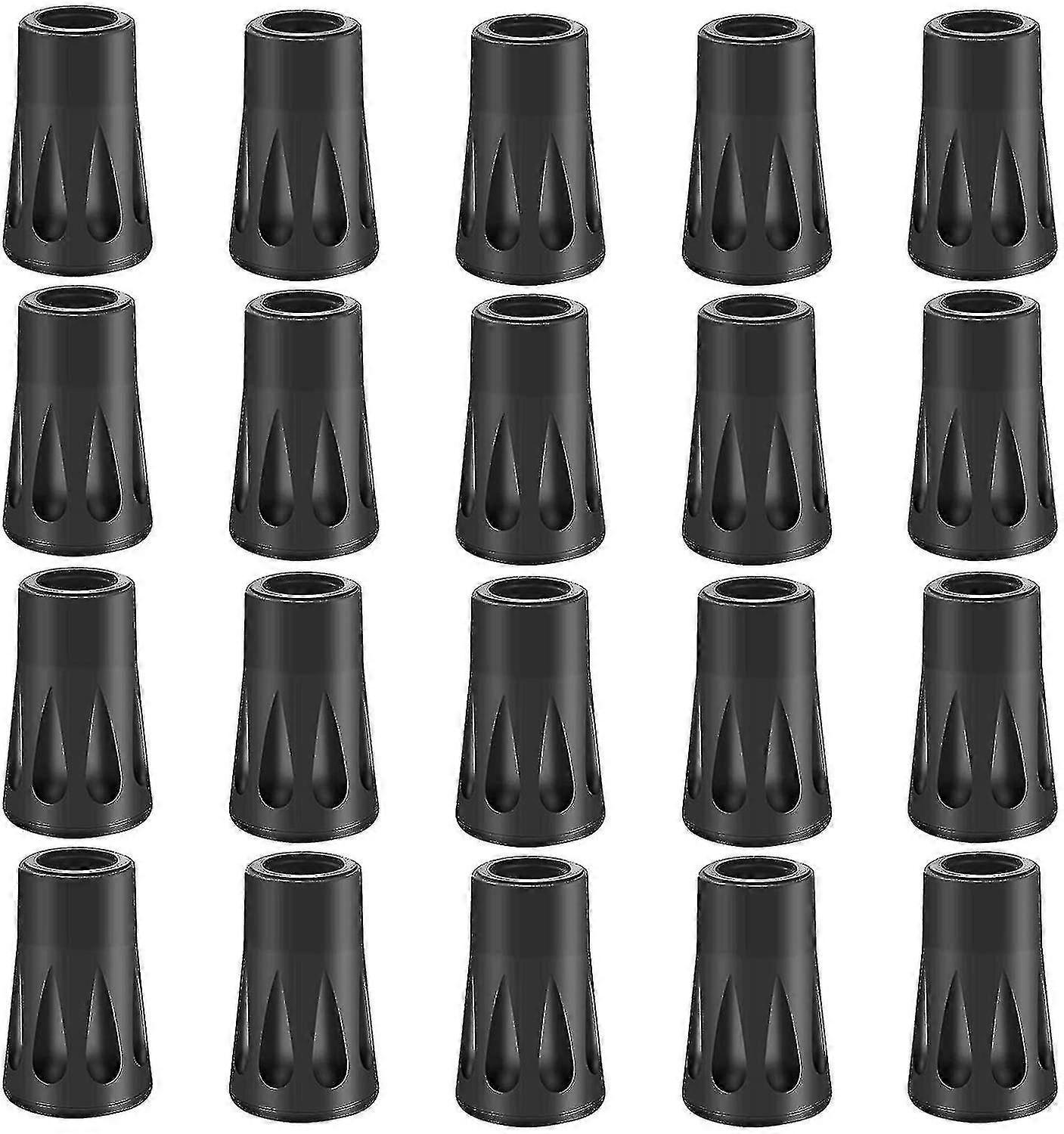 20 X Rubber Buffer Set Hiking Poles Rubber Buffer Nordic Walking Pads