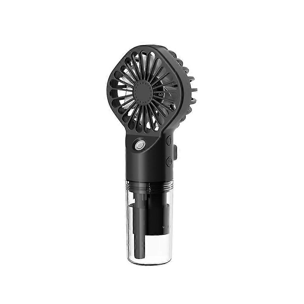 Abs Pp Portable Fan Solid Color Handheld Type-c Interface Humidifier
