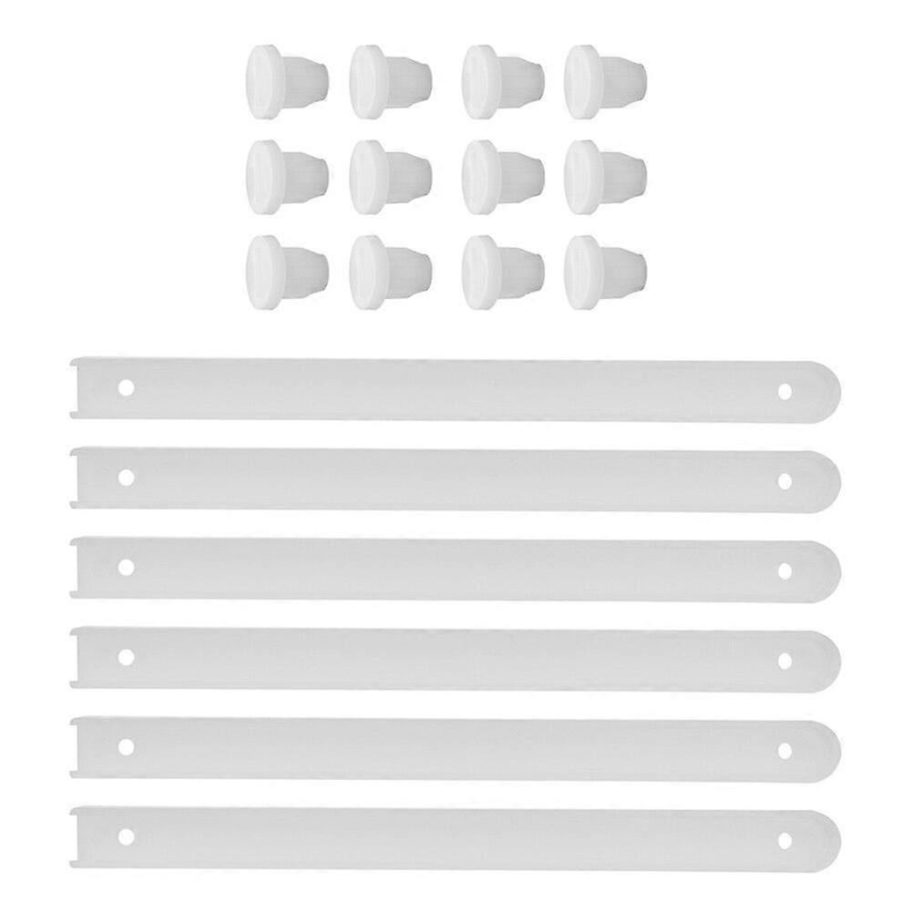3 sett plastskuffeskinner, skuffereservedeler, skuffeskinner