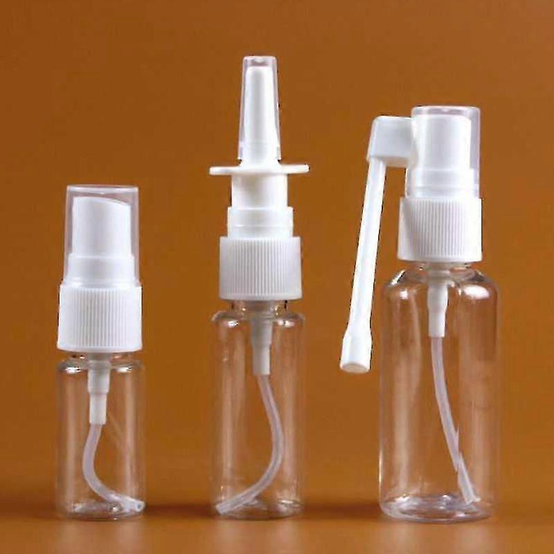 1pcs 10ml / 20ml / 30ml Clear Empty Plastic Nasal Spray Bottles Pump Sprayer Mist Nose Spray Emballage d’embouteillage rechargeable