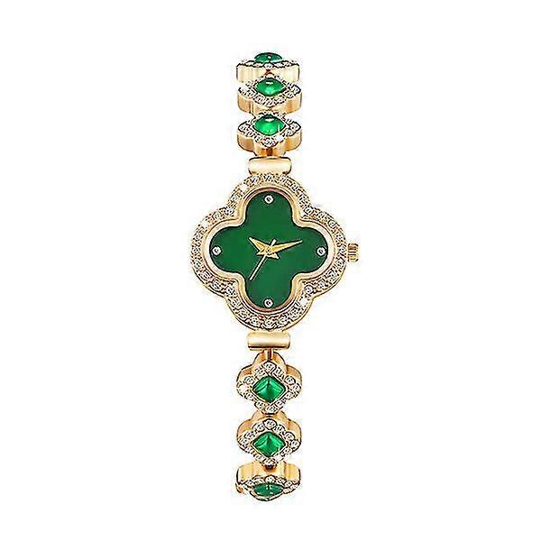 Lightweight, Luxurious, Fashionable Quartz Watch With Four Leaf Clover