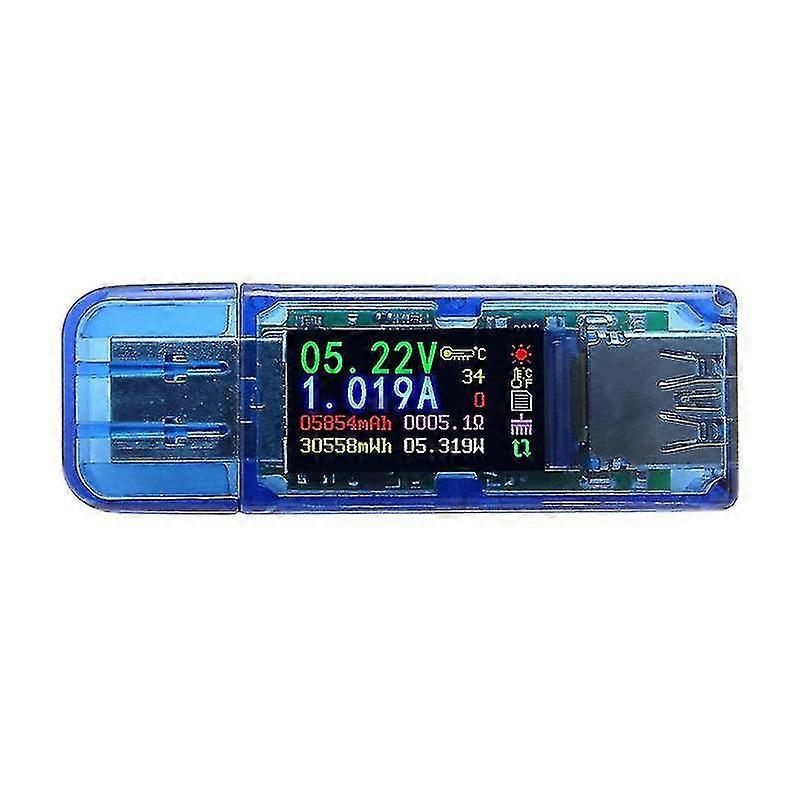 Usb Tester, At34 Usb 3.0 Color Lcd Voltmeter Ammeter Current Meter Multimeter Usb Charger Tester