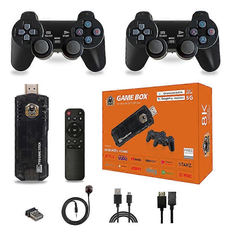 X8 Game Stick 8k 10000 Games Video Game Console Retro Dual System Switch Tv Console/Game Wifi 5G TV STICK