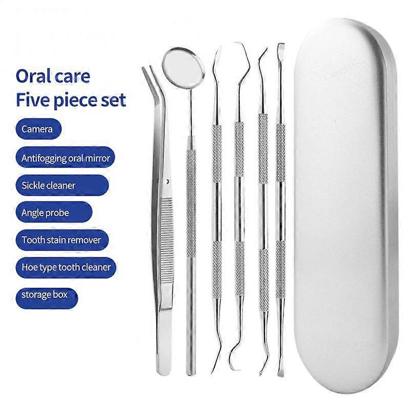 1 Set Mirror Sickle Tartar Scaler Teeth Pick Spatula Laboratory Equipment