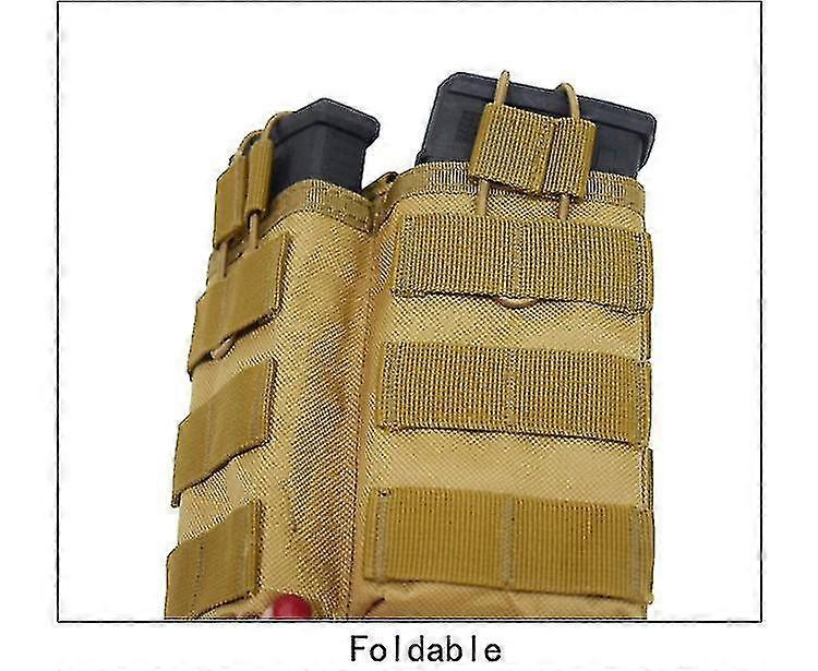 Triple Pack Khaki Tactical Mk Triple Cartridge Case Field Cs Vest Molle Accessory Case Duplex Nylon Cartridge Bag