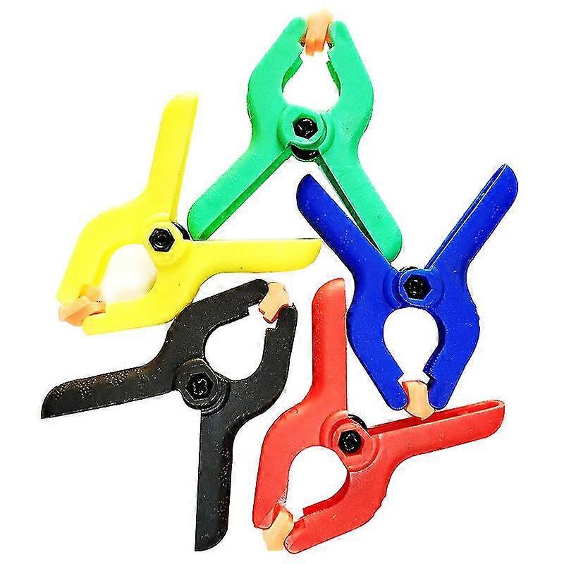 2 Inch Color Mini Plastic A-clip Photography Backdrop Wood Clamp Mount Spring Clips, 15pcs