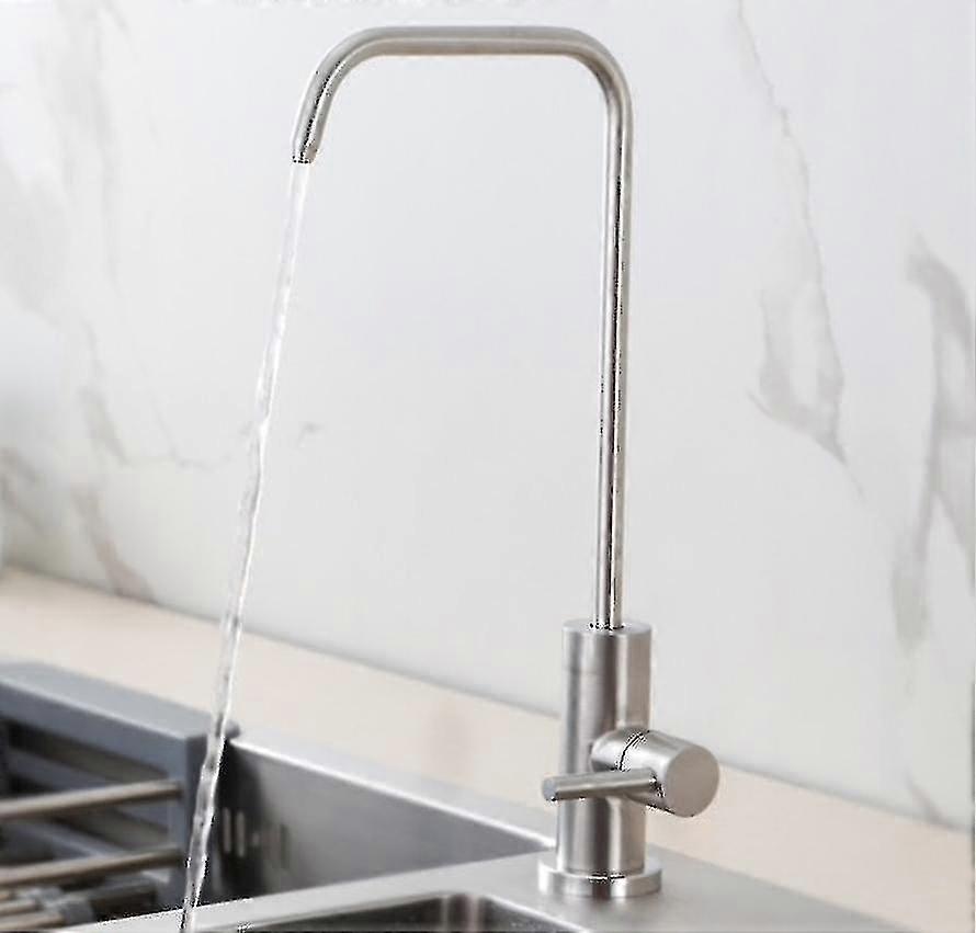 1 / 4 Brushed Drinking Water Purifier Reverse Osmosis Faucet