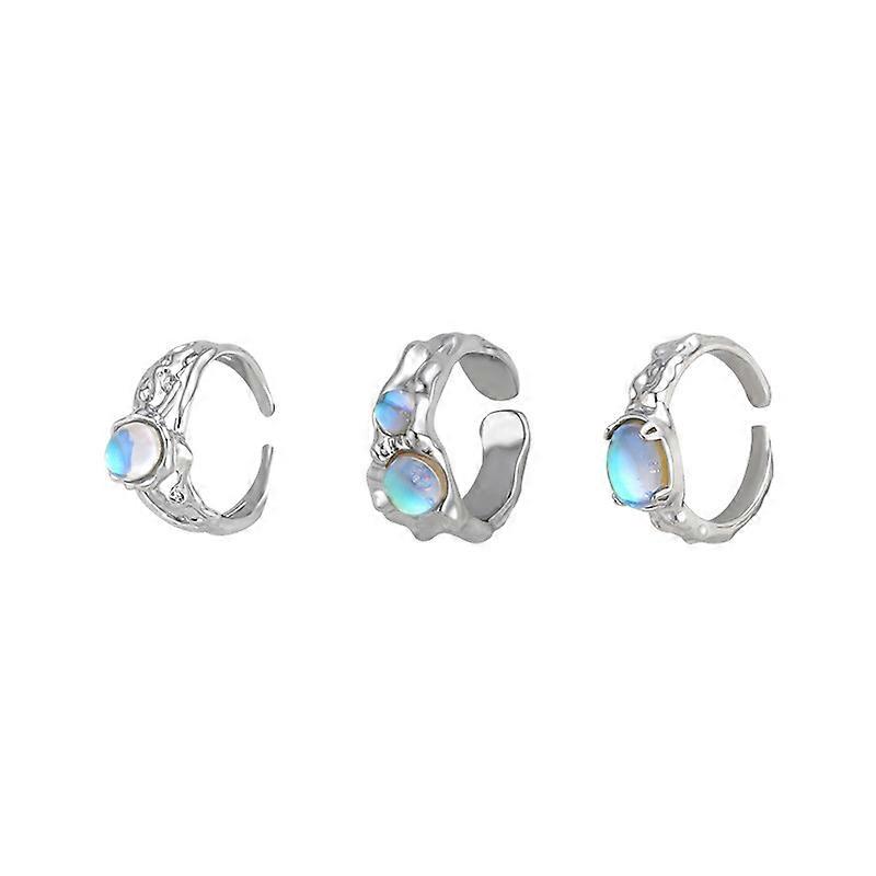 Opal Open Rings, Adjustable