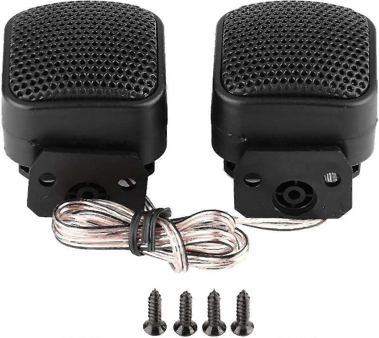 Car Tweeter Audio Speaker, 2pcs Car Small Square Speaker Loud Audio Music Tweeter Speaker Super Power Loudspeaker 500w