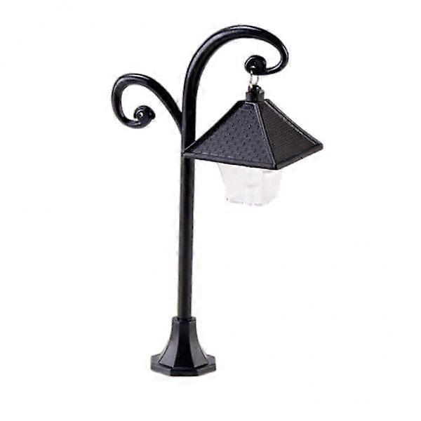 2x1:12 Train Railways Lights Street Lights Model Train Decor Square Curved