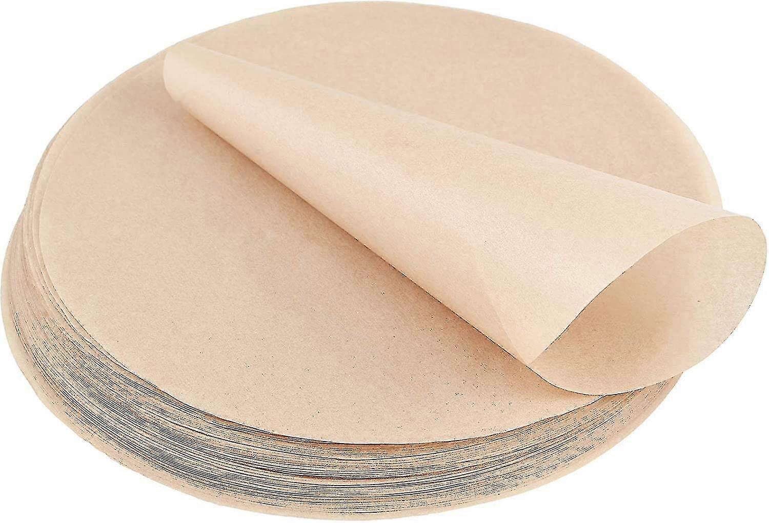 500 Piece Non-stick Paper, 20cm Round Greaseproof Paper Baking Sheets For Hamburgers Dumplings Bbq