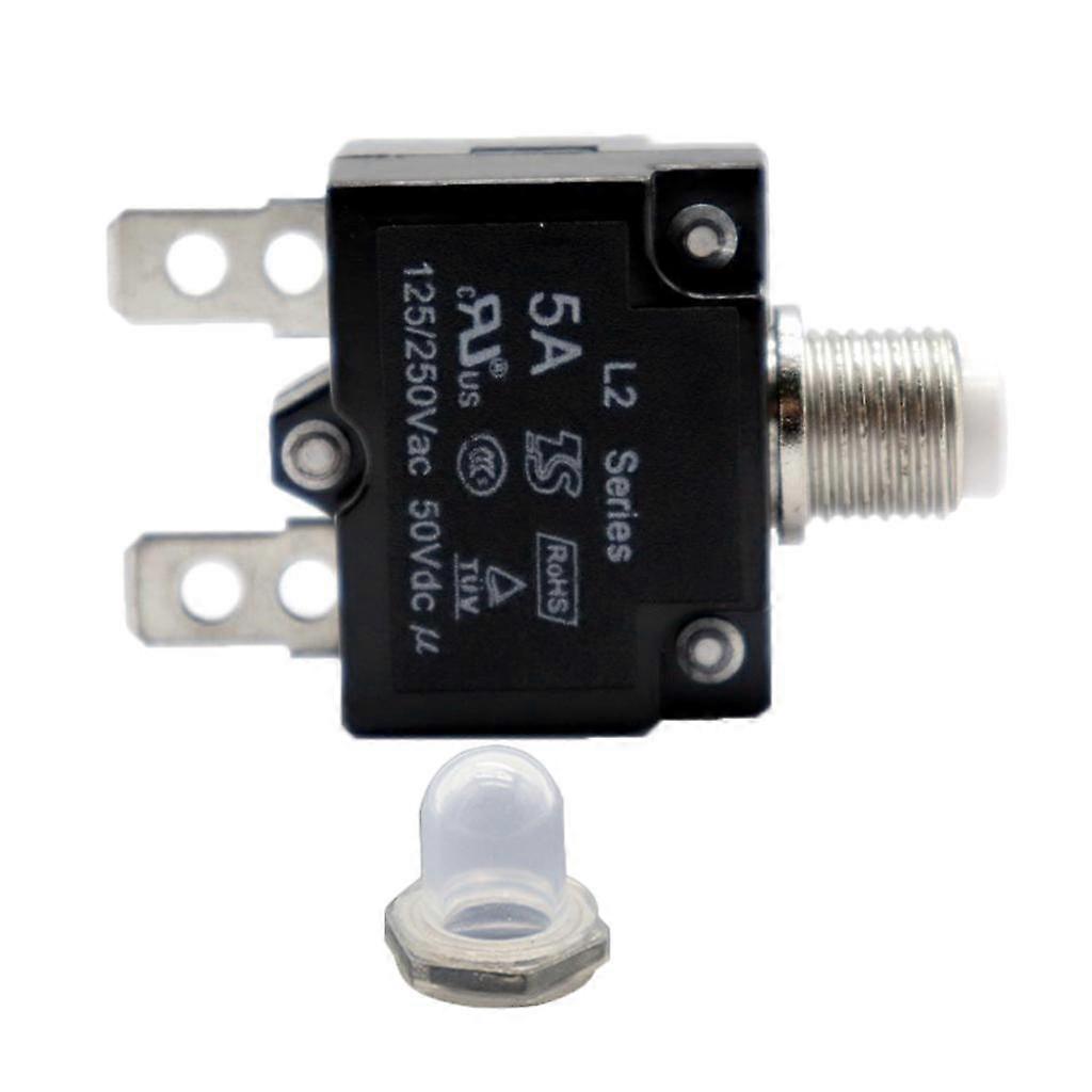 5AMP Circuit Breaker Overload Protector Switch for Clear Waterproof Cap