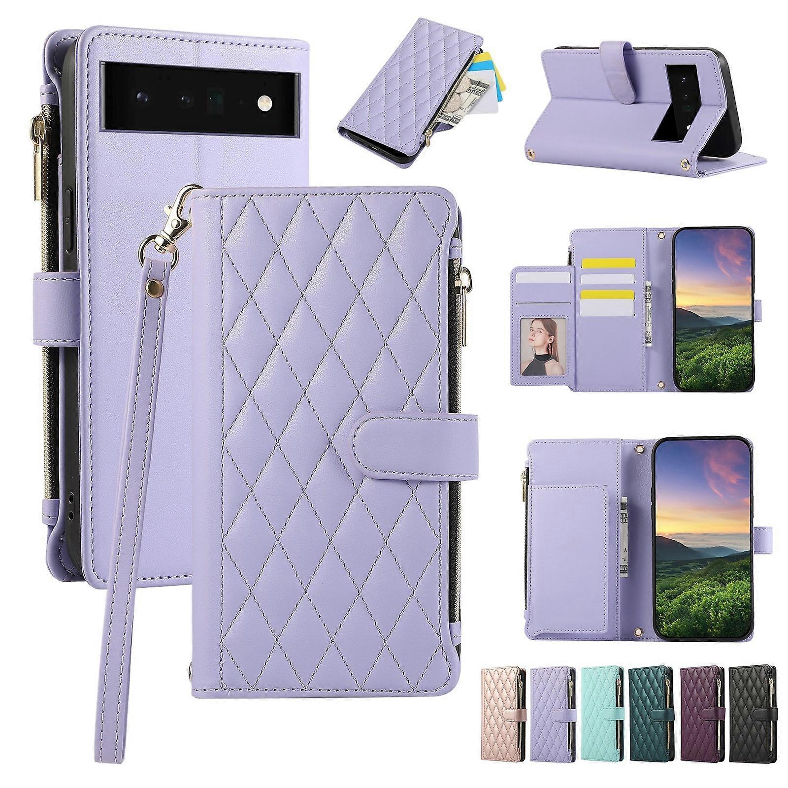 Zipper Wallet Leather Case For Google Pixel 6 Pro