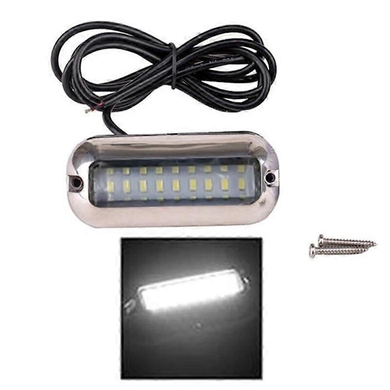 Boat Navigation Light 50W 27 LED Underwater Pontoon Marine Boat Transom Light IP68 Waterproof LED Ship Beam Light