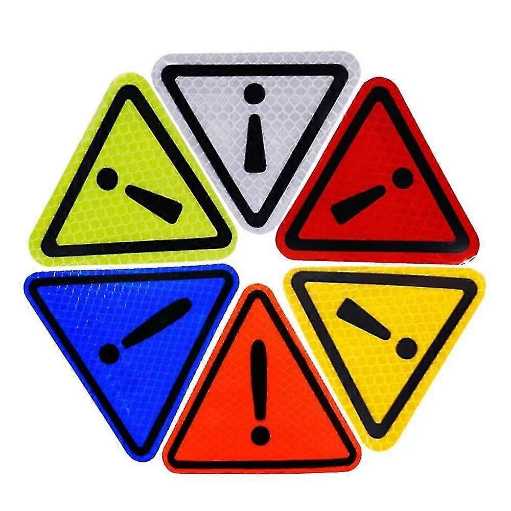 Triangle Reflective Warning Triangle Sticker