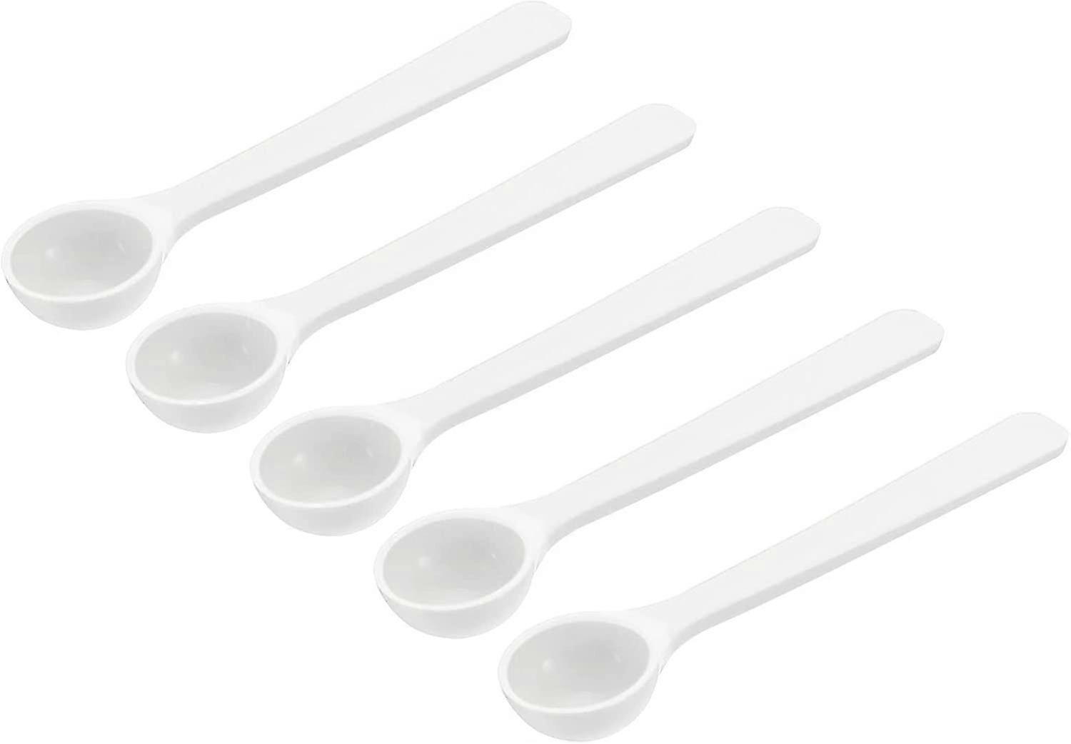Micro Spoons 1 Gram Measuring Scoop Plastic Round Bottom Mini Spoon 50Pcs