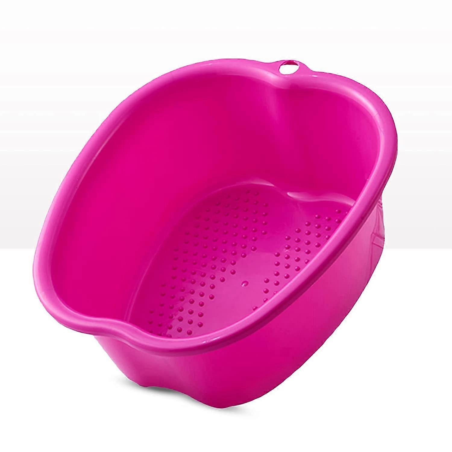 حوض حمام نقع القدم - حوض نقع كبير للقدمين ، حجم كبير لنقع القدمين ، سبا مائي بلاستيكي متين قوي وتدليك بالإبر للقدم ، الحصول على De