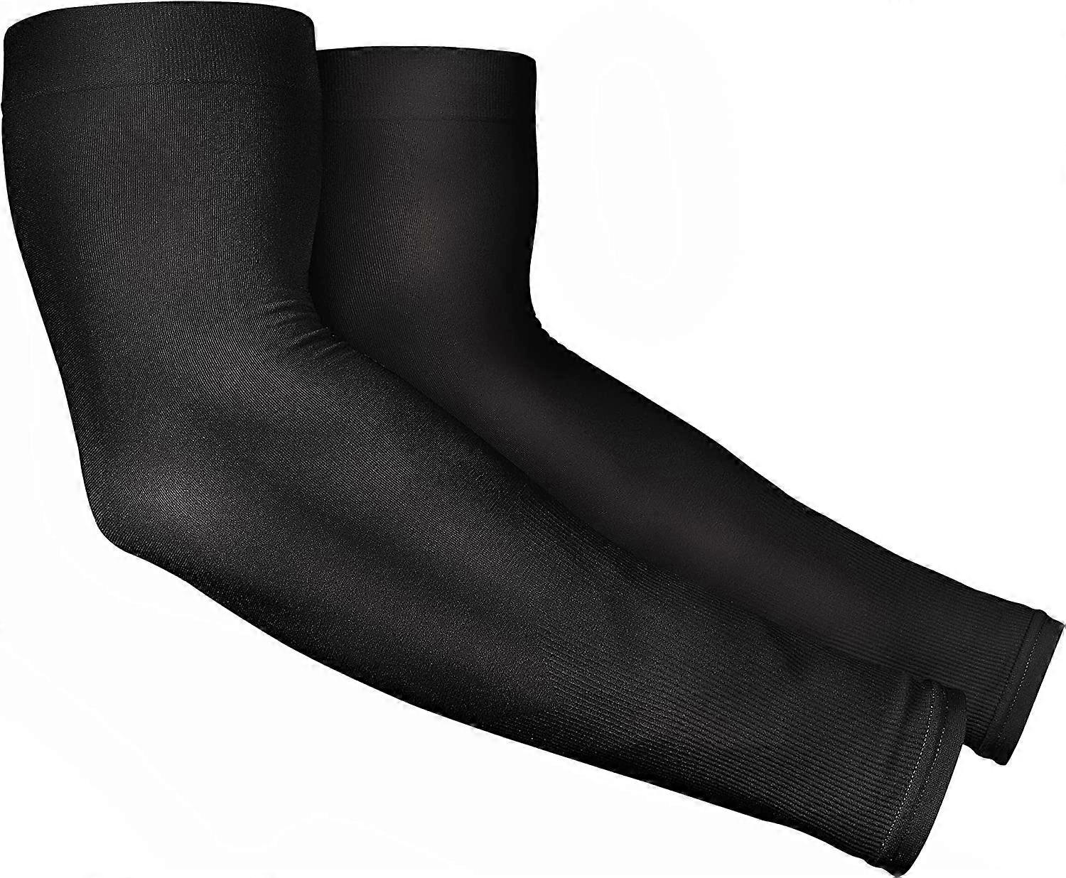 Men's and Women's UV Sun Protection Cuff - Athletic Compression Cooling Cuff (Black)
