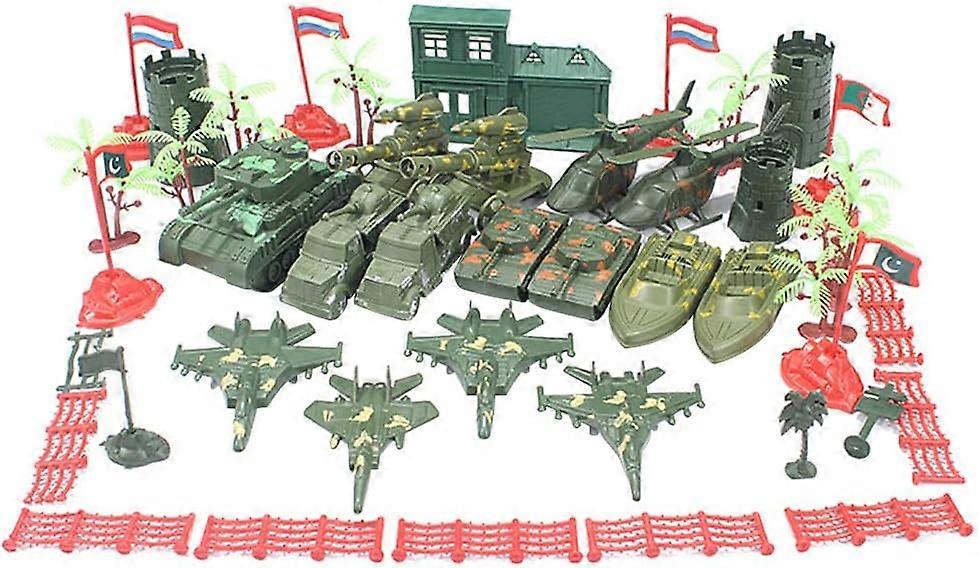41Pcs Military Soldier Model Toy Set, Military Plastic Toy Soldiers Men Figures Military Toy Action Figures Army Educational Toy For Children