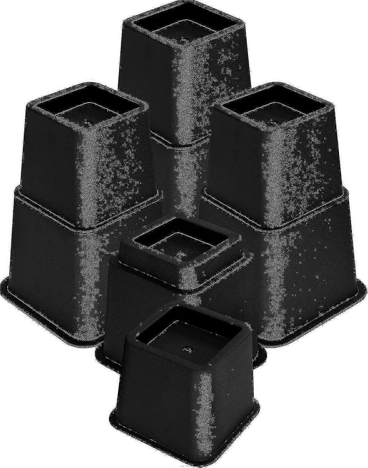 8Pcs Adjustable Furniture Risers for Bed Table Chair Sofa
