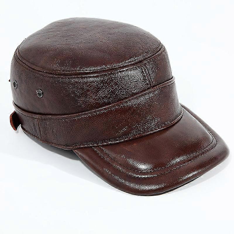 Cowhide hat baseball cap men