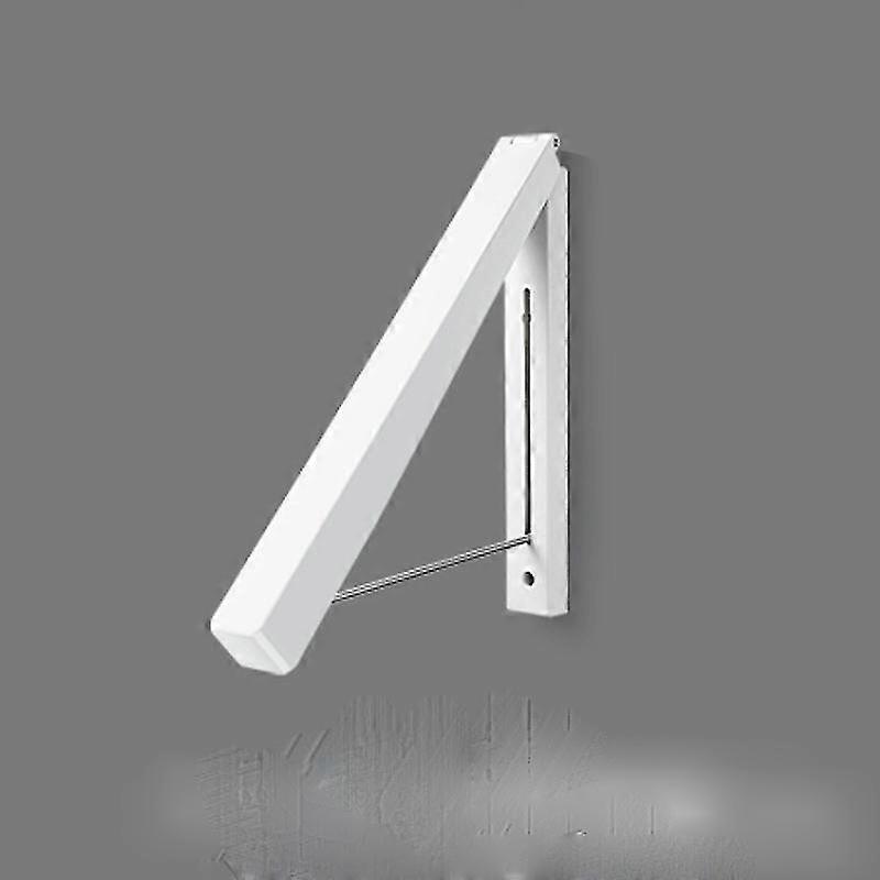 1pcsFoldable Wall Mounted Clothes Rack, Aluminum Retractable Wall HangerSilver