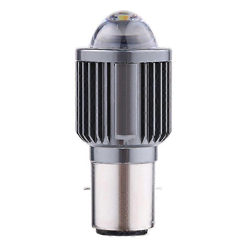 Motorcycle Electric Car 30W LED Bicolor Fisheye Headlights Conversion Bulb H4 to High Low Beam Light